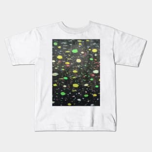 Black watercolor gradient design Kids T-Shirt